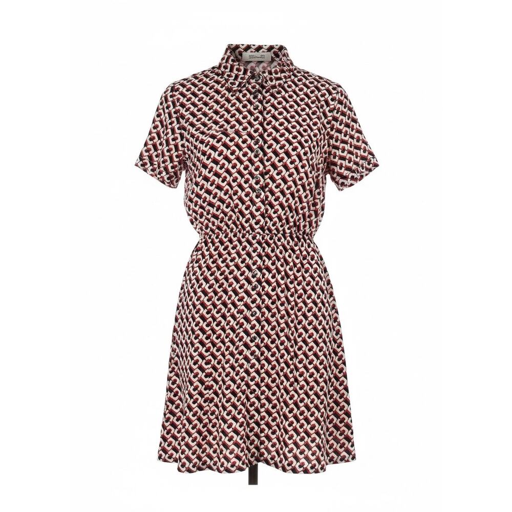 100% Silk Diane Von Furstenberg ￼ Geometric Dress - Excellent Preloved
